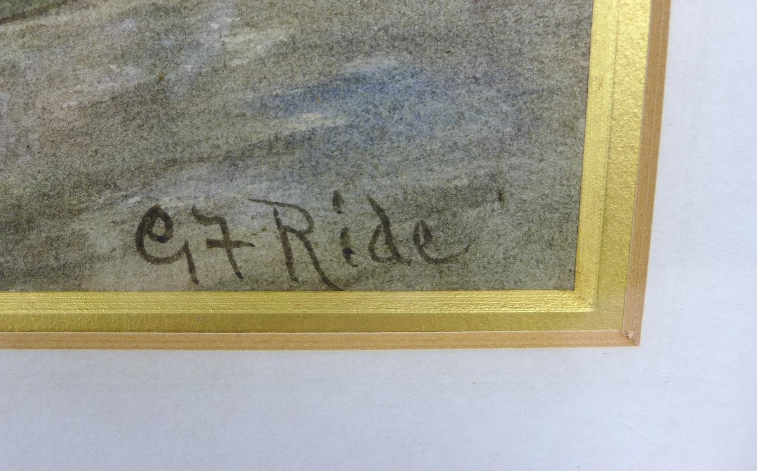 G. F. Ride (British, early 20th century): 'The Fored, Rhyl, N. Wales', signed lower right, titled - Image 4 of 5