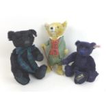 Two limited edition Steiff teddy bears, Belfry Teddy, with golf ball accessory, edition 596/1500,