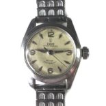 A Tudor Oyster Princess automatic steel cased lady's wristwatch, circa 1960's, ref 7806, circular