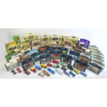A collection of over fifty die-cast model vehicles, including Corgi, Oxford Diecast, with original