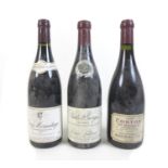 Vintage Wine: three bottles of red wine, including a Crozes Hermitage, Sca-Cave des Clairmonts,