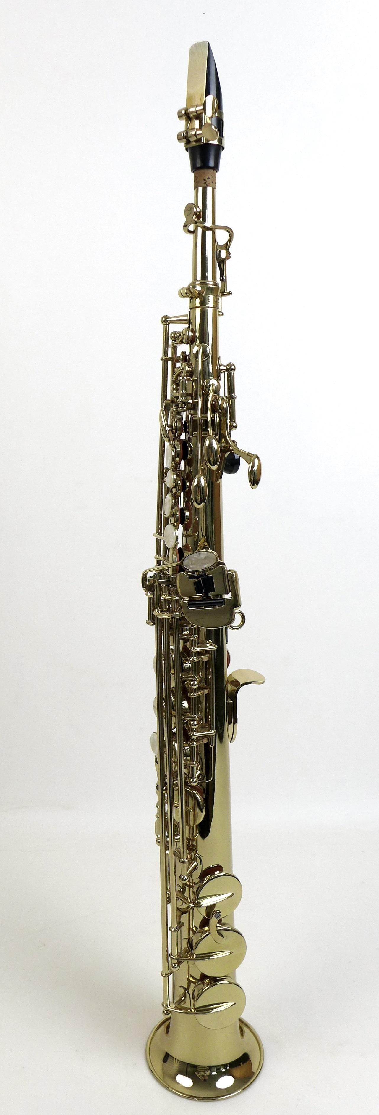 A Windsor soprano saxophone, with mouth piece and replacement reeds and a fitted hard case. - Image 5 of 9