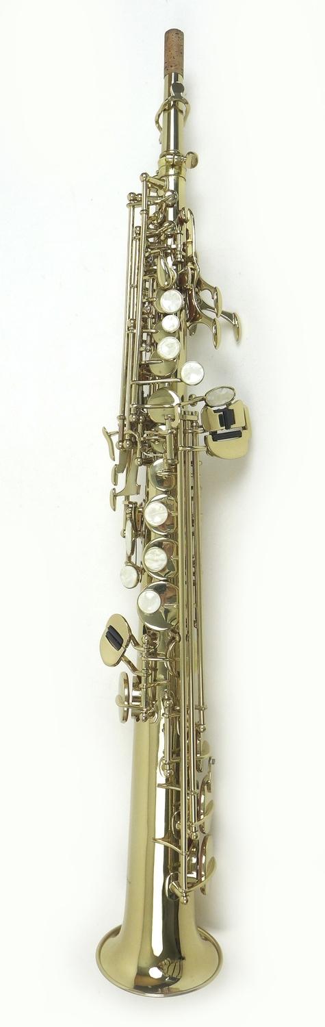 A Windsor soprano saxophone, with mouth piece and replacement reeds and a fitted hard case. - Image 6 of 9