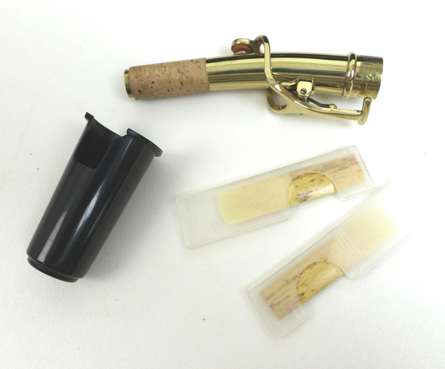 A Windsor soprano saxophone, with mouth piece and replacement reeds and a fitted hard case. - Image 7 of 9