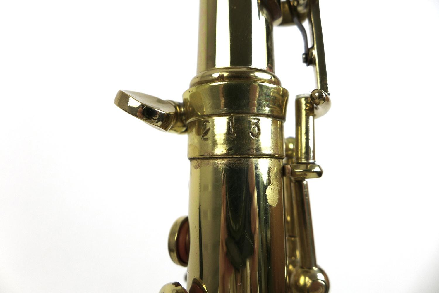 A Windsor soprano saxophone, with mouth piece and replacement reeds and a fitted hard case. - Image 4 of 9