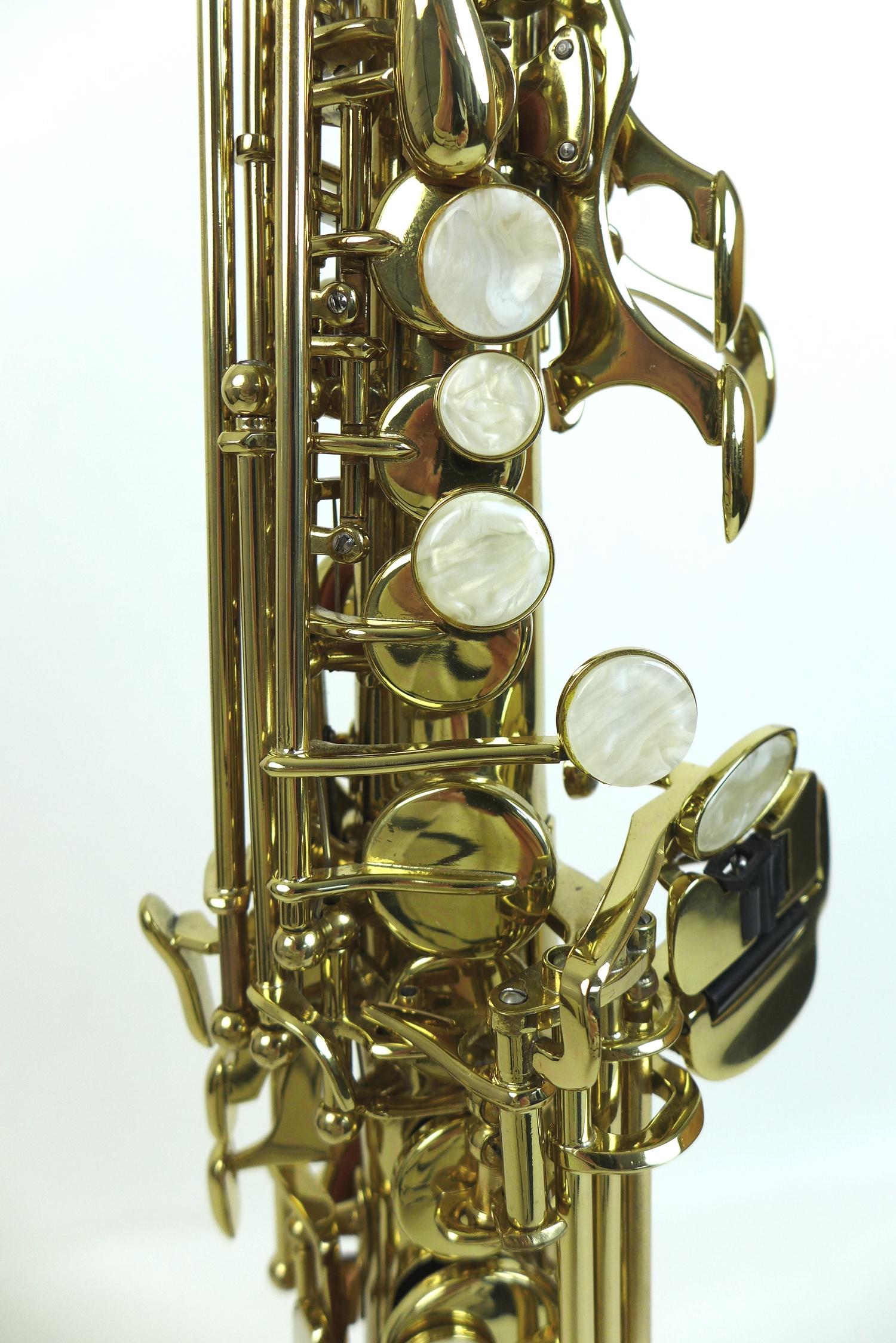 A Windsor soprano saxophone, with mouth piece and replacement reeds and a fitted hard case. - Image 2 of 9