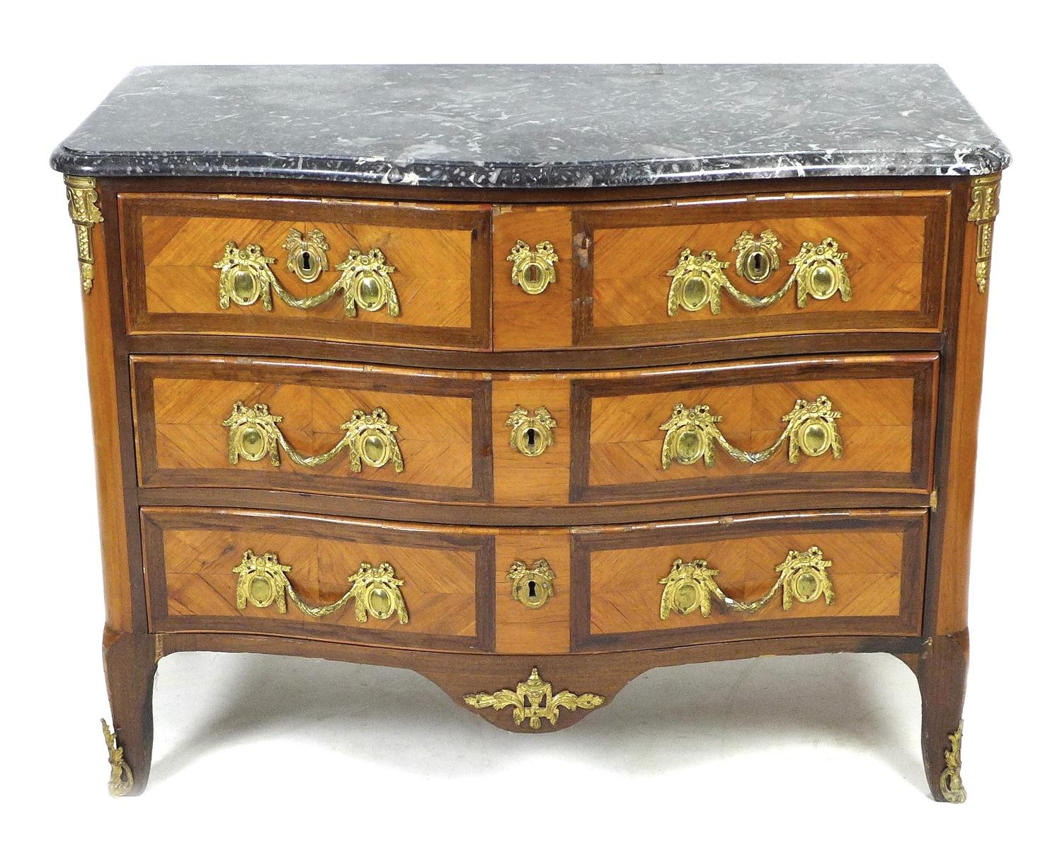 A French Louis XV serpentine fronted commode, circa 1760, by André Antoine Lardin - Image 2 of 27
