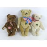 Three Hermann teddy bears, comprising two limited edition bears, a '20.6.1991 Berlin bear', numbered