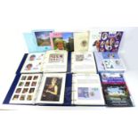 A collection of British Royal family commemorative First Day Covers, including a 1996 solid silver 1