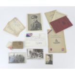 A collection WWII and later of medals and ephemera, comprising of a quartet WWII medals, Defence,