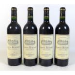 Vintage Wine: four bottles of Chateau Lafon-Rochet, 1996, Saint-Estephe, Grand Cru Classe, 75cl, 13%