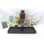 A group of eighteen various collectables, ceramic and glass wares, including a Royal Brierley