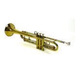 A Maynard Ferguson Liberator brass trumpet, by Ferguson Bell Ltd, serial LB465/001, with Vincent