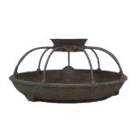 A vintage cast iron piglet feeder, by Teasedale & Bros. Ltd., Stockton-on-Tees, 60 by 60 by 29cm.