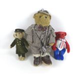Three early 21st century teddy bears, comprising two by Merrythought: a limited2003 Elizabeth II