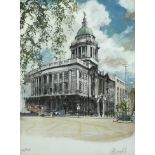 After Derek Reynolds: The Old Bailey, limited edition print, signed in pencil and blind stamped