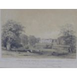 After B. Rudge (British, 19th century): 'General view of Burghley House, Northamptonshire',