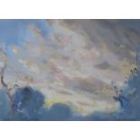 Arthur Henry Knighton-Hammond (1875-1970): watercolour and gouache, 'Early Morning Clouds...',