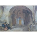 A group of pictures, comprising a print after Russell Flint, a print titled 'Approach to the