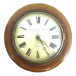 A German 19th century dial clock, the painted cream 9 ½? dial signed Waldfogel Siedle, Lÿnn,