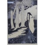 Sidney Waters (British, early 20th century): 'Melisande in the Wood', pen and ink illustration