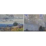 Arthur Henry Knighton-Hammond (1875-1970): watercolour study of a portentious sky, signed,