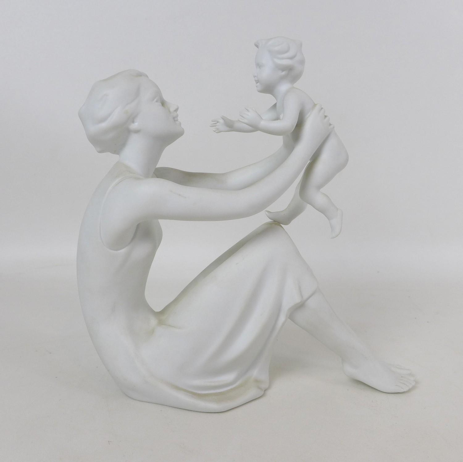 A Kaiser Porcelain Mother and child figurine with other collectables, including commemorative - Image 2 of 4