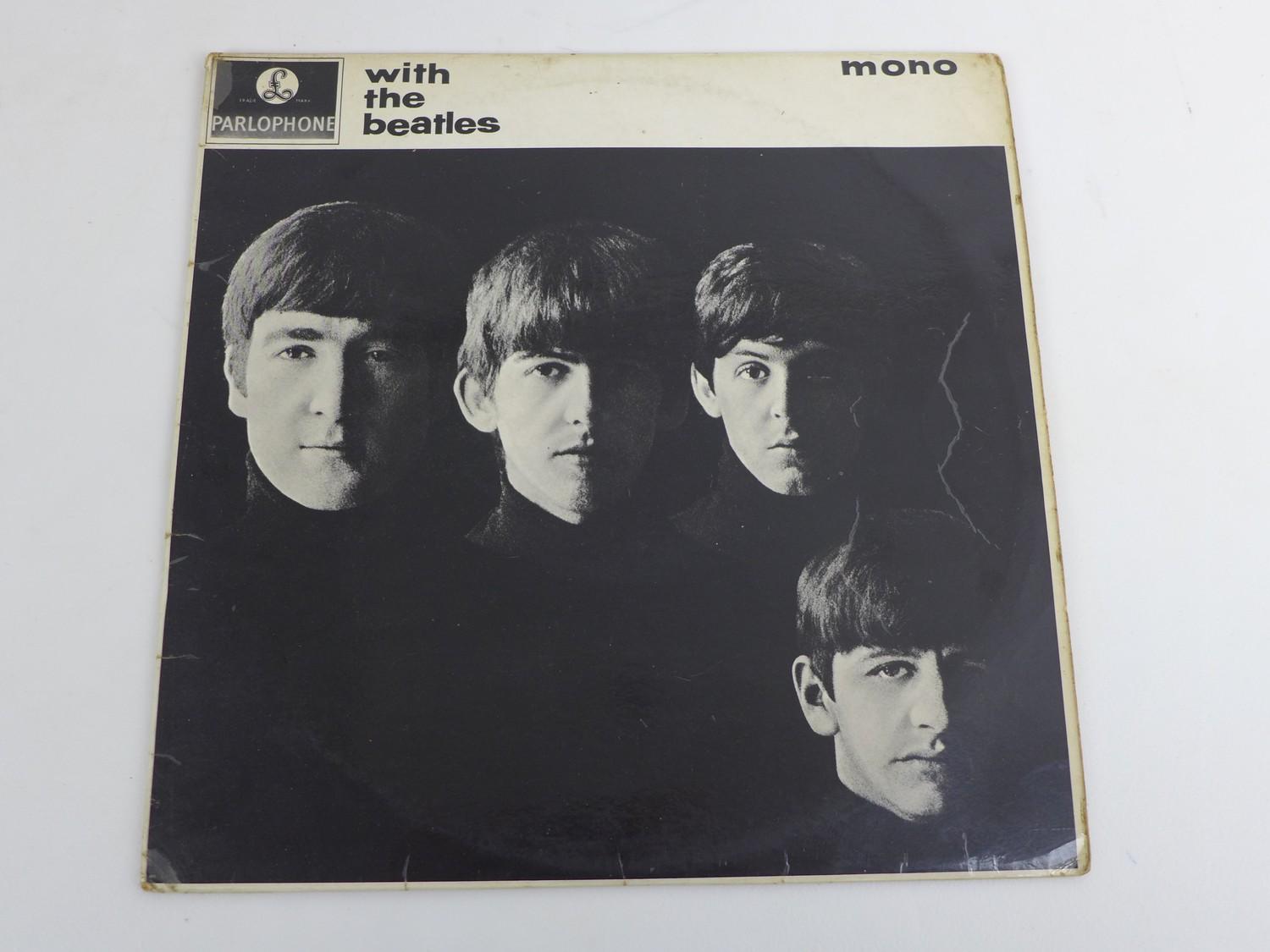 A collection of forty six records, including a 1963 'With the Beatles' PMC 1206, Simon & - Image 2 of 3