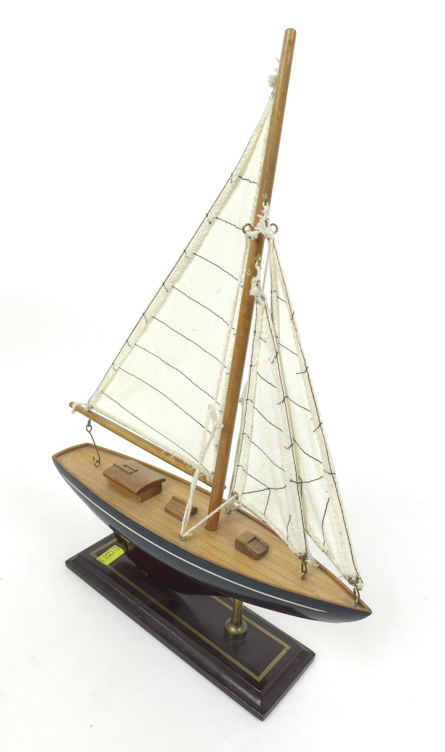 Two wooden model ship kits and five wooden sailing boats, comprising a Dallas Revenue Cutter kit, an - Image 6 of 8