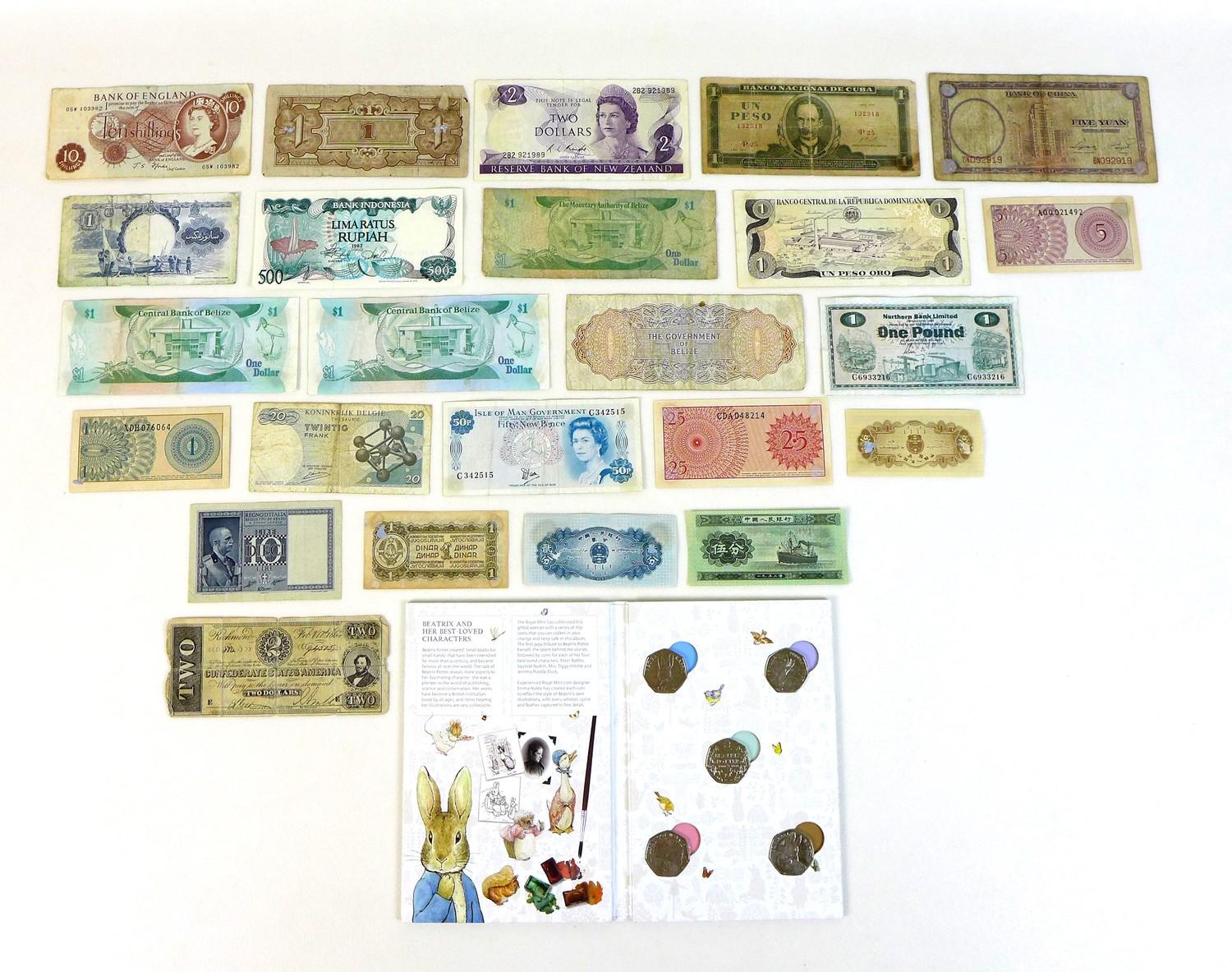 A collection of 135 international bank notes, including, China, Poland Sweden, Cuba, Indonesia, - Image 3 of 5