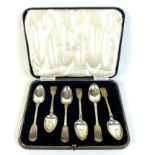 Six Victorian silver fiddle pattern teaspoons, with four Richard Duncan, Newcastle 1845, and two,