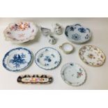 A group of 19th century and later European porcelain, including a Flight Barr & Barr Imari pattern