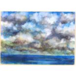 SH (British, 20th century): 'Cloudscape', a marine cloudscape watercolour, entered into the Royal