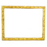 A gilt framed wall mirror, the rectangular plate within a frame cast with oak leaves and acorns,