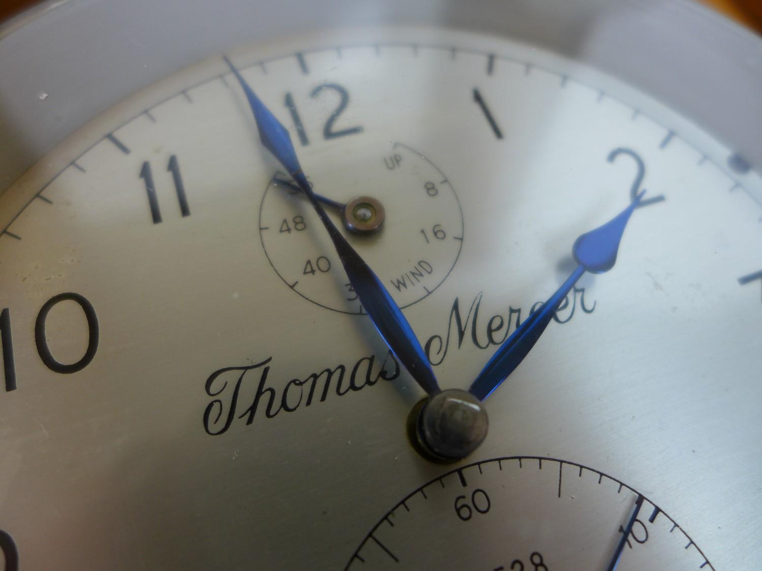 A late 20th century Thomas Mercer marine chronometer, the silvered dial numbered '26528', with two - Image 8 of 10