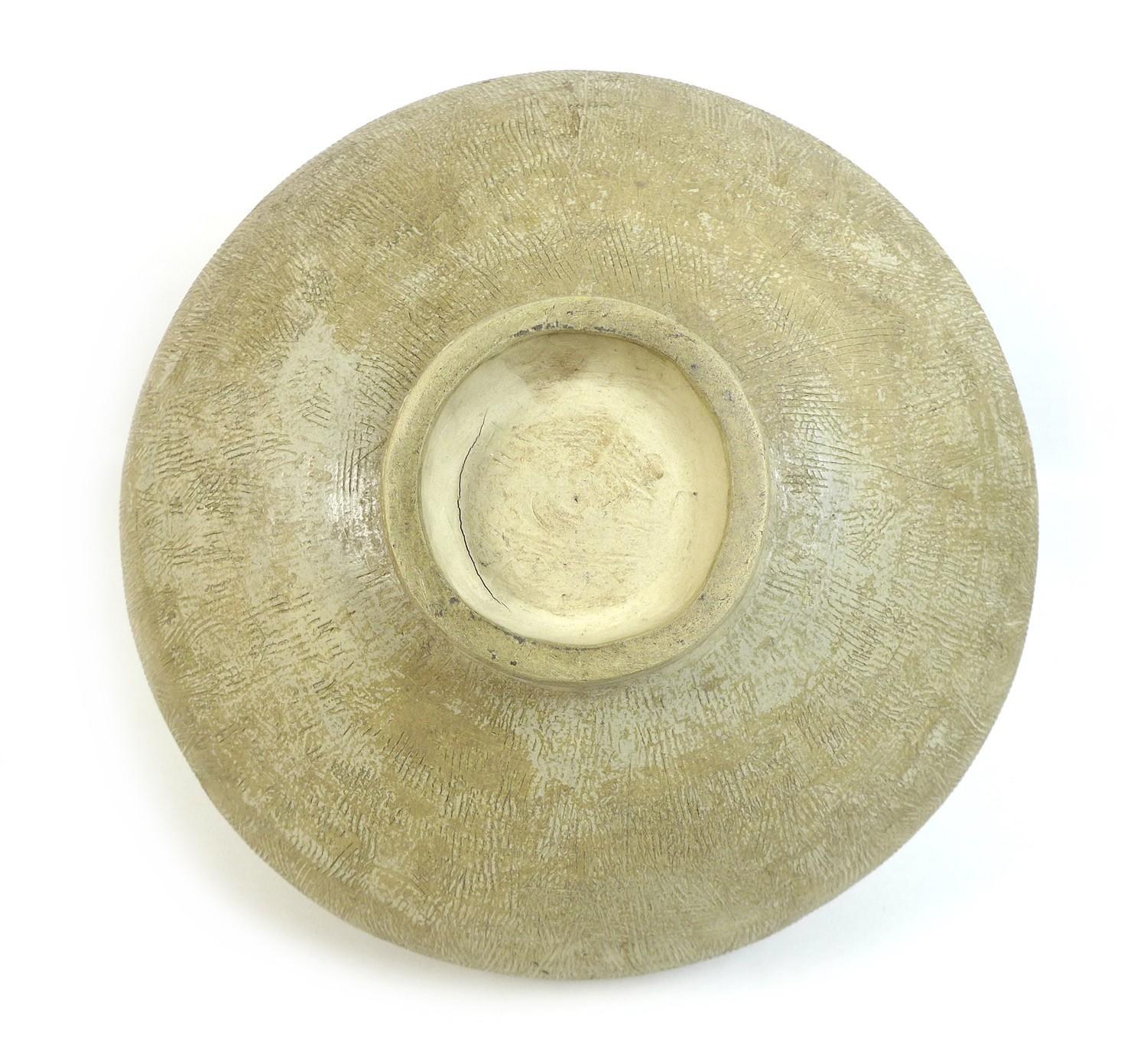 A large studio pottery vase, of compressed ovoid form with pronounced oval section mouth, - Image 7 of 8