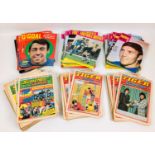 A collection of over ninety 1960s and later football magazines and comics, comprising forty five