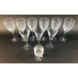 A set of six John Rocha at Waterford large wine goblets, some still with original labels, 23cm,