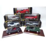 Two Corgi die-cast 1:18 scale model limited edition MG cars, MGF 1.8i VVC Roadster in black with
