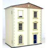 A modern doll's house, made by Charles Armstrong, Model Maker, Easton-on-the-Hill, with hinged front