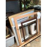 A quantity of premade picture frames.