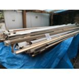 A large quantity of picture frame molding.