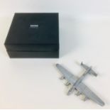 A die-cast Corgi toys Precision Model of a WWII Avro Lancaster Bomber, with original box, stand