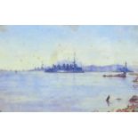 I. M. (British, early 20th century): a watercolour depicting the Gallipoli or Dardanelles Campaign