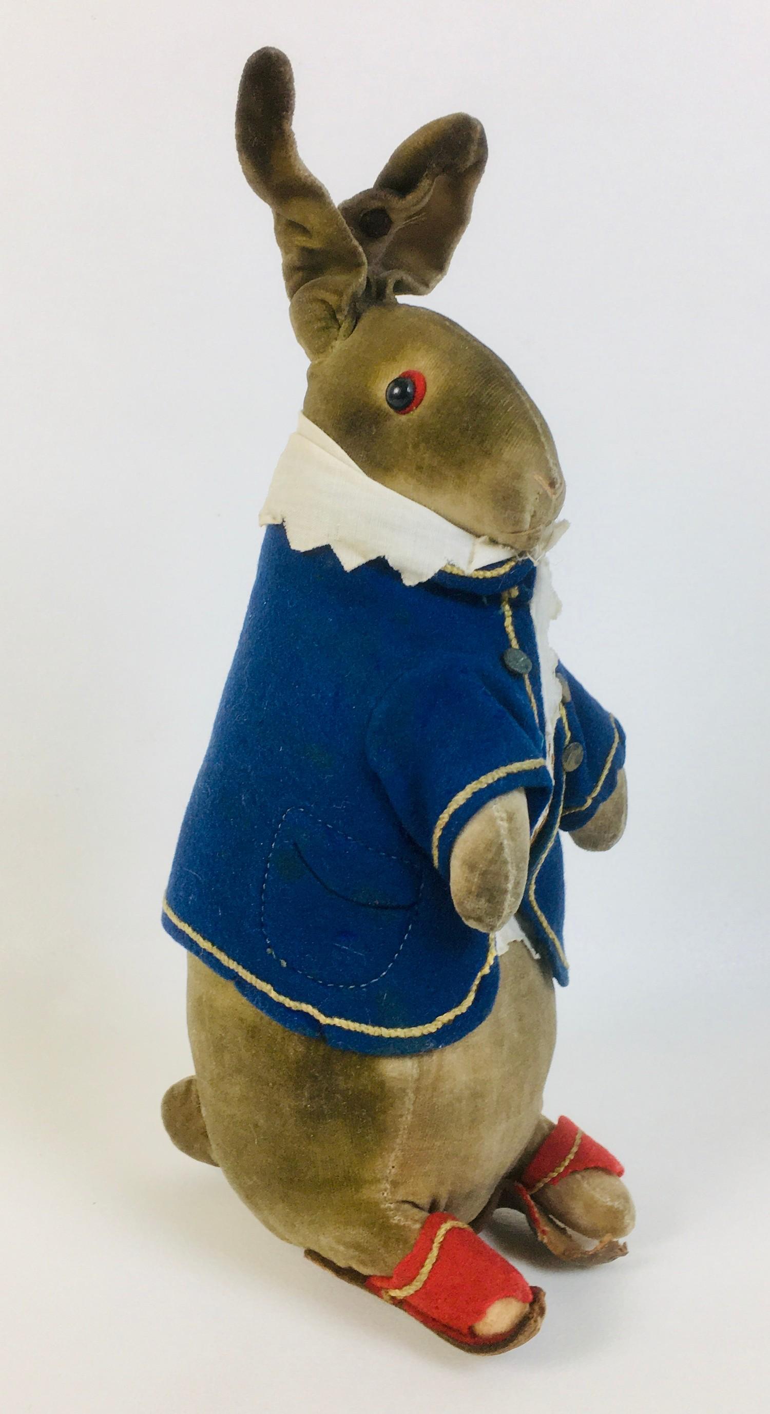 An early 20th century Steiff soft toy of Beatrix Potter's Peter Rabbit, with a white shirt - Image 4 of 11