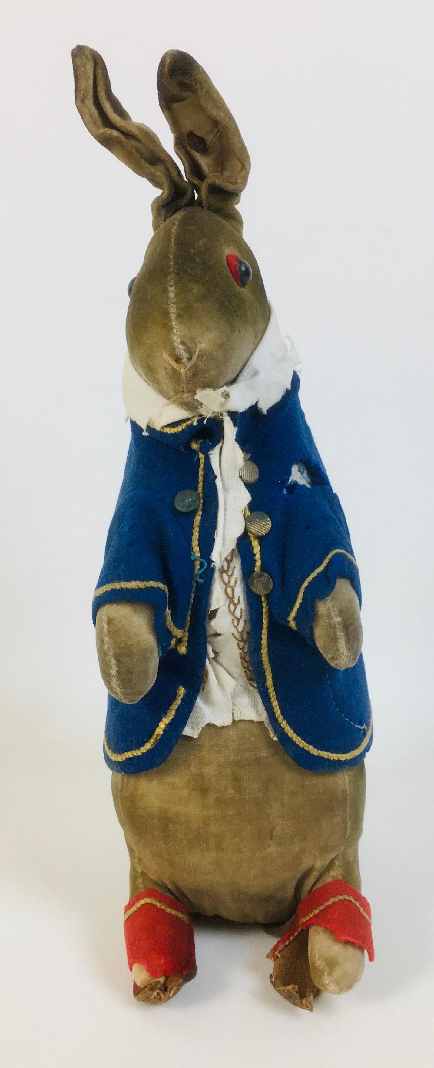 An early 20th century Steiff soft toy of Beatrix Potter's Peter Rabbit, with a white shirt - Image 3 of 11