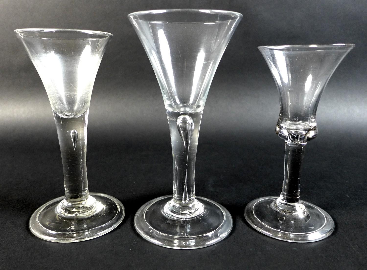 A collection of 18th and 19th century drinking glasses, comprising four Georgian glasses, each - Image 6 of 6