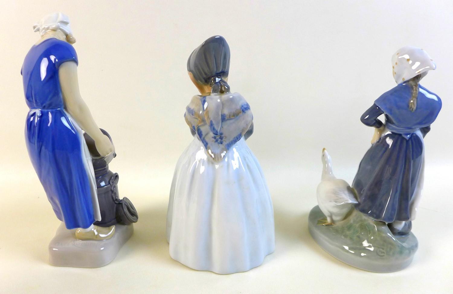 A group of five figurines and a moon flask, comprising Lladro figurine 'Pedro with jug' matte, - Image 3 of 13