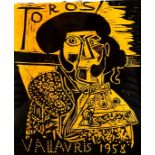 After Pablo Picasso (Spanish, 1881-1973): 'Toros', a lithographic print after the original linocut