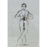 Charlotte Fawley (British, 20th century): 'Nureyev, Miss Julie', signed by Rudolf Nureyev, signed